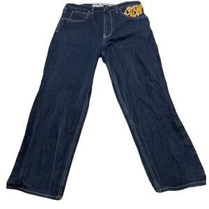 Ninth Hall Ambush Jeans Mens 34x30 Jeans Embroidered Baggy Straight Leg Y2K